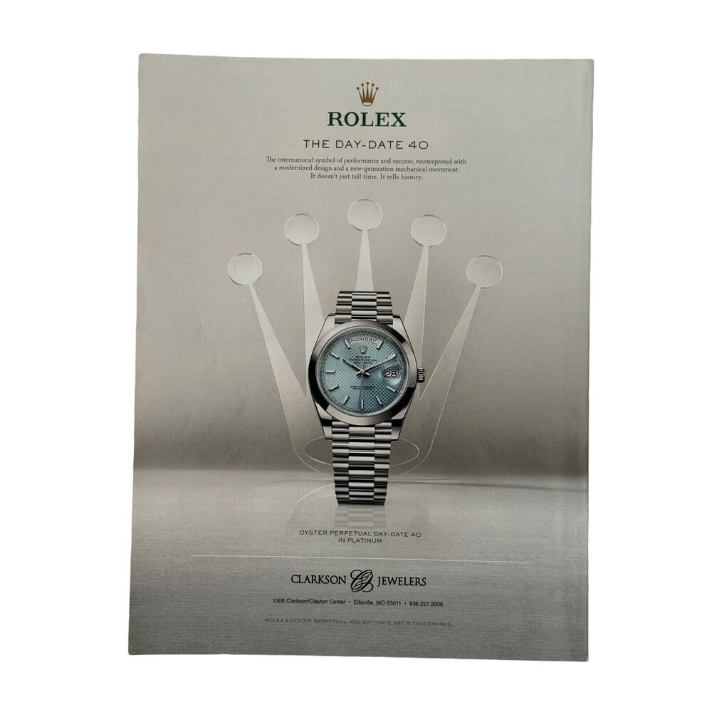 Rolex Advertisement The Day-Date 40 Craft Beer St. Louis Magazine‎ December 2016
